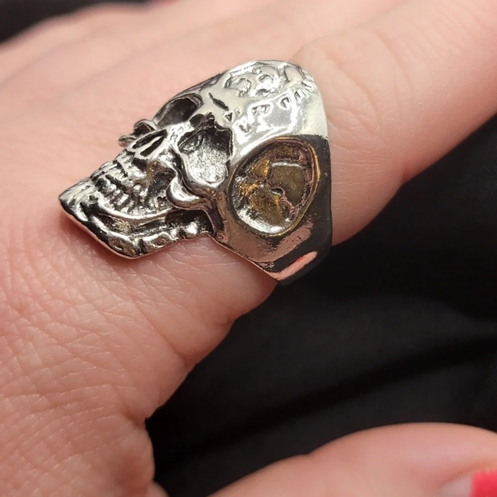 Third eye skull ring